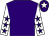 Purple, white sleeves, purple stars, purple cap, white star