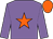 Mauve, orange star, orange cap