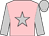 Pink, silver star, sleeves, cap