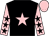 Black, pink star, pink sleeves, black stars, pink cap