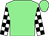 Light green, white and black check sleeves