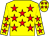 Yellow, red stars