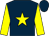 Dark blue, yellow star & sleeves, dark blue cap