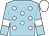 Light blue, white spots, armlets and cap