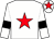 White body, red star, white arms, black armlets, white cap, red star