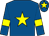 Royal blue, yellow star, armlets and star on cap