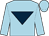 Light blue, dark blue inverted triangle