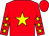 Red, yellow star, red sleeves, yellow stars