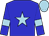 blue, light blue star, armlets and cap