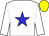 White, blue star, Yellow cap