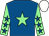 ROYAL BLUE, LIGHT GREEN star, LIGHT GREEN sleeves, ROYAL BLUE stars, WHITE cap