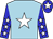 Light Blue, White star, Blue sleeves, White stars, Blue cap, White star