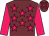 Garnet body, rose stars, rose arms, garnet cap, rose stars