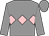 Grey, pink triple diamond