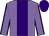 Mauve body, purple stripe, mauve arms, purple seams, purple cap