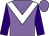 Mauve, white chevron, purple sleeves