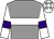 Grey, white hoop, white sleeves, purple armlets, white cap, beige stars