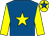 Royal blue, yellow star & sleeves, yellow cap, royal blue star