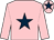 Pink, dark blue star, dark blue star on cap