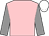 Pink, grey sleeves, white cap