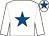 White, royal blue star, royal blue star on cap