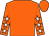 Orange, white stars on sleeves, orange cap