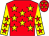 Red, yellow stars, yellow sleeves, red stars