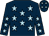 dark blue, light blue stars