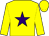 Yellow, purple star, yellow cap