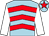 Light blue, red chevrons, white sleeves, light blue cap, red star