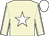 Beige body, white star, beige arms, white seams, white cap