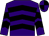 Purple & black chevrons, black & purple quartered cap