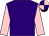 Purple, pink sleeves, quartered cap