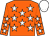 Orange, white stars, white cap