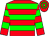 Red, green hoops