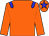 Orange body, big-blue epaulettes, orange arms, orange cap, big-blue star