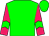 Big-green body, rose arms, big-green chevron, big-green cap