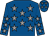 Royal blue, grey stars