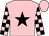 Pink, black star, checked sleeves