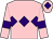 Pink, purple triple diamond, armlets and diamond on cap