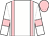 White, pink braces, white sleeves, pink armbands and cap