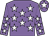 Mauve, white stars, white star on cap