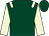 Dark green, beige epaulets and sleeves