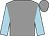 grey, light blue sleeves