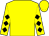 Yellow, black diamonds on sleeves