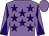 Mauve, purple stars, diabolo on sleeves, mauve cap