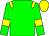 Green, Yellow epaulettes, armlets and cap