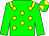 Green, yellow epaulets and spots,green sleeves, green and yellow quartered cap