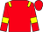 red, yellow epaulettes, yellow armlets,