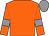 Orange body, orange arms, grey armlets, grey cap